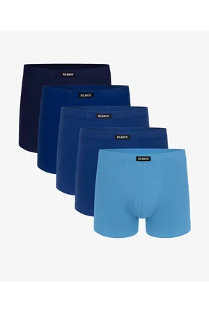 ATLANTIC Pánské boxerky 5Pack - odstíny modré