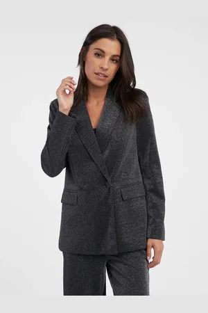 ORSAY Tmavě šedé dámské oversize sako - Dámské