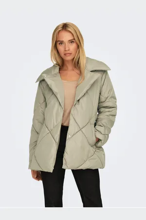 ONLY Khaki dámská prošívaná bunda Sussi - Dámské