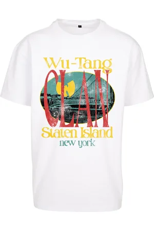 Mister Tee Wu Tang Staten Island Oversize tričko bílé