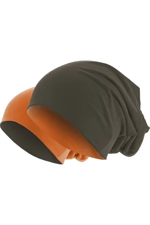 MSTRDS Jersey Beanie oboustranná čokoláda/pomeranč