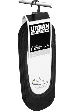 Urban classics Neviditelné ponožky 5-balení černé
