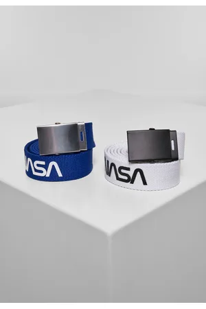 Mister Tee NASA Belt 2-Pack extra long blue/wht