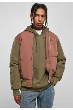STARTER BLACK LABEL Starter Quilted Bomber Jacket kůra/darkolive