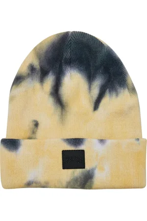 Urban classics Dětská čepice Dye Beanie žlutá/černá