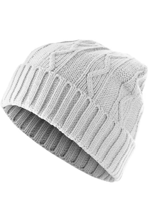 MSTRDS Čepice Beanie Cable Flap - bílá