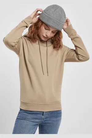 Urban classics Dámský teplý písek s kapucí