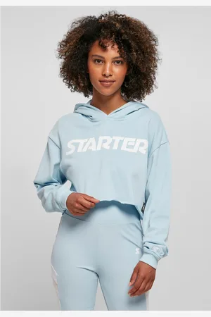 STARTER BLACK LABEL Dámský startér Cropped Hoody ledově-modrý