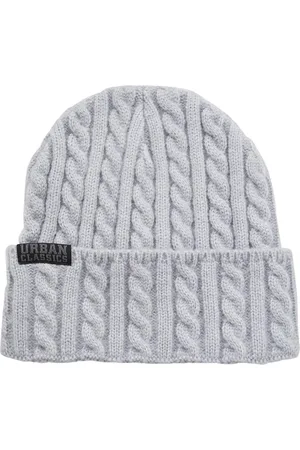 Urban classics Kabelová pletená čepice heathergrey