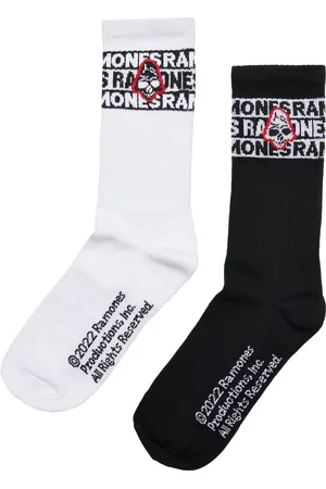 Merchcode Ramones Skull Socks 2-Pack černá/bílá