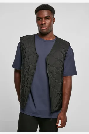 Urban classics Gilet na zip černá