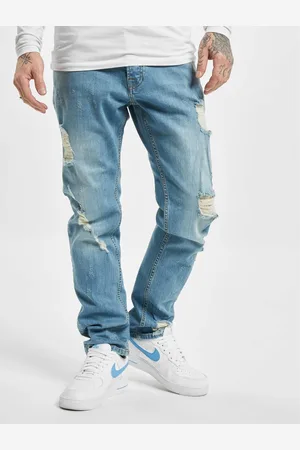 DEF Claudio Slim Fit Jeans modré