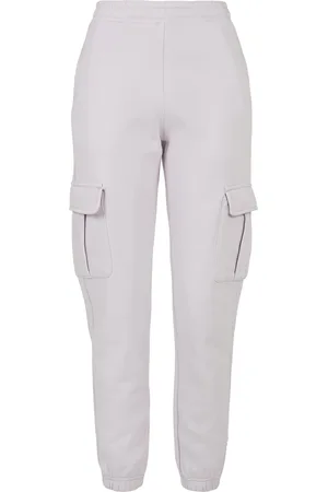 Urban classics Dámské kalhoty Cargo Sweat s vysokým pasem softlilac