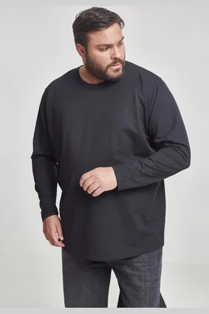 Urban classics Černý strečový Terry dlouhý rukáv