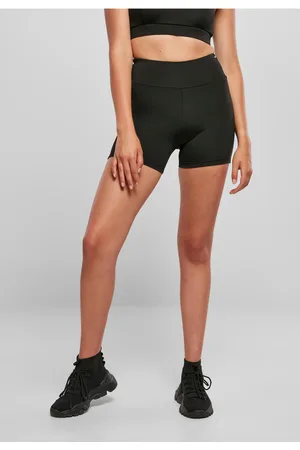 Urban classics Dámské Recycled High Waist Cycle Hot Pants černé