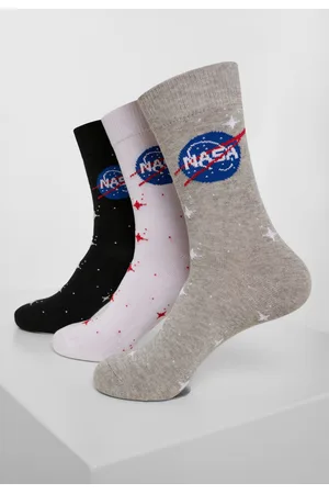 Mister Tee Ponožky NASA Insignia 3-Pack černá/ /bílá