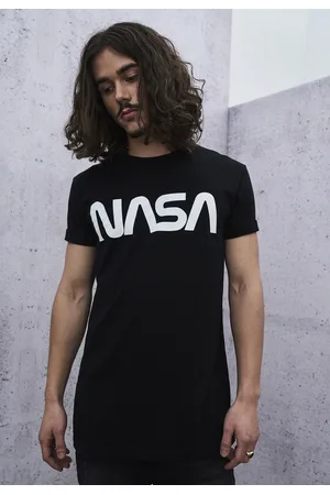 Mister Tee Černé tričko NASA Worm