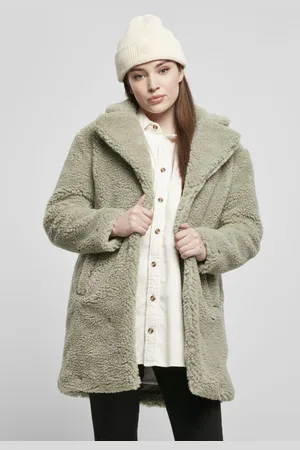 Urban classics Dámský oversized Sherpa Coat softsalvia
