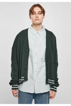Urban classics Sportovní boxy Cardigan bottlegreen