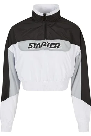 STARTER BLACK LABEL Dámská bunda Starter Colorblock Pull Over Jacket černo/bílá
