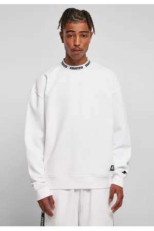 STARTER BLACK LABEL Starter Jaquard Rib Crewneck bílý