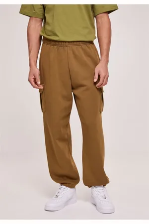Urban classics Acid Washed Cargo Tepláky letní olivové