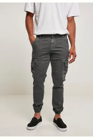 Urban classics Washed Cargo Twill Jogging Pants darkshadow