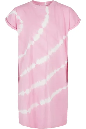 Urban classics Dívčí šaty Dye Dye Girlypink