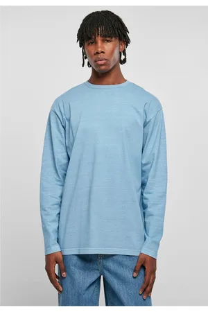 Urban classics Heavy Oversized Garment Dye Longsleeve horizont blue
