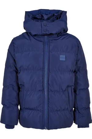 Urban classics Chlapecká bunda Puffer s kapucí spaceblue