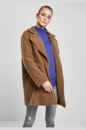 Urban classics Dámský oversized kabát Sherpa střední třídy
