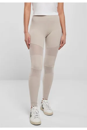 Urban classics Dámské legíny Tech Mesh v teple šedé barvě