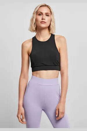 Urban classics Dámská podprsenka High Neck Tech černá