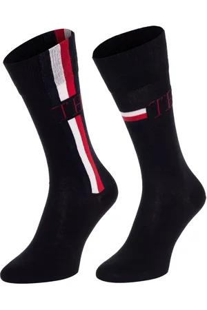Tommy Hilfiger Sada dvou párů pánských vzorovaných ponožek v černé barvě Tommy Hi - Pánské