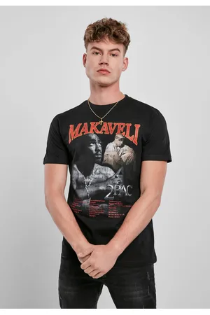 Merchcode Černé tričko Tupac Makaveli
