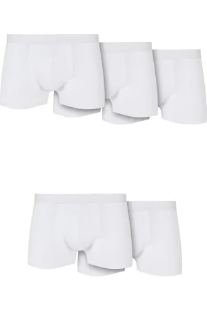 Urban classics Pevné boxerky z organické bavlny 5-balení bílé