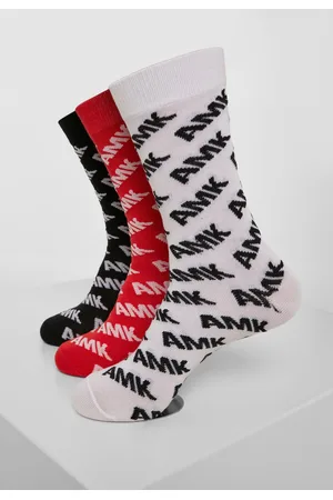 Mister Tee AMK Allover Socks 3-Pack černá/červená/bílá