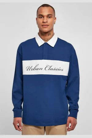 Urban classics Oversized Rugby Longsleeve spaceblue