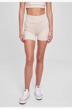 Urban classics Dámské recyklované kalhotky High Waist Cycle Hot Pants softseagrass