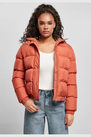 Urban classics Dámská bunda Puffer Bunda s kapucí