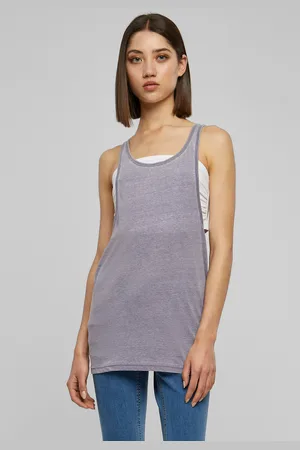 Urban classics Dámský volný Burnout Tank denimblue