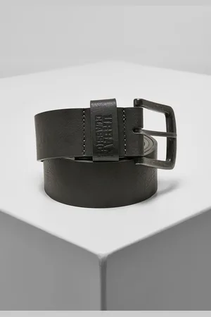 Urban classics Tmavě šedý pásek z imitace kůže