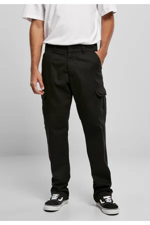 Urban classics Kalhoty Straight Leg Cargo Pants černé