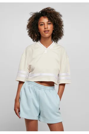 STARTER BLACK LABEL Dámský starter Cropped Mesh Jersey bleděbílý/bílý