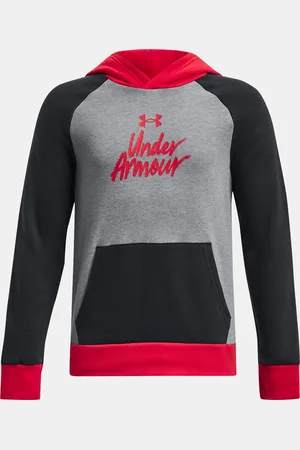 Under Armour Pulover UA Rival Fleece Script CB HD-BLK - Kluci