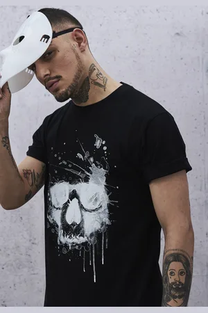 Mister Tee Vodní barva Skull Tee