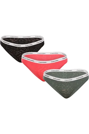 Calvin Klein 3PACK dámské kalhotky nadrozměr vícebarevné