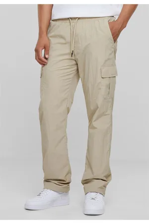 Urban classics Straight Leg Nylon Cargo Pants beton