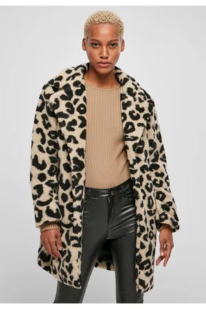 Urban classics Dámské sandleo oversized AOP Sherpa Coat