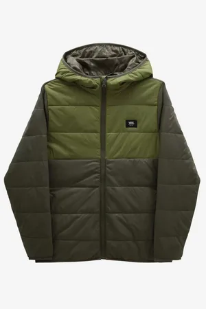 Vans Khaki klučičí zimní prošívaná bunda Prospect - Kluci
